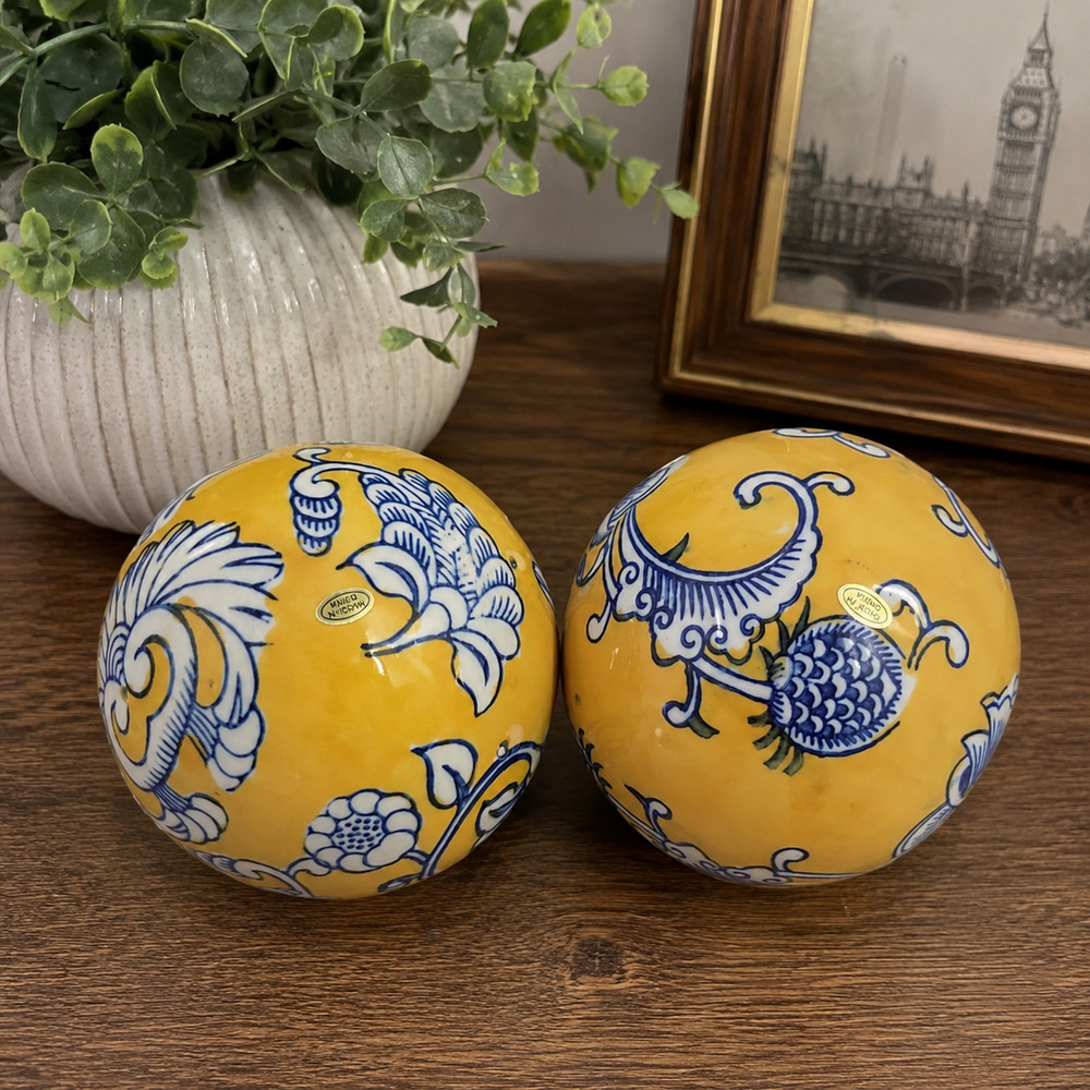 Ceramic Decorative Ball Bowl Filler Asian Italian Boho Orb Sphere Replacement G